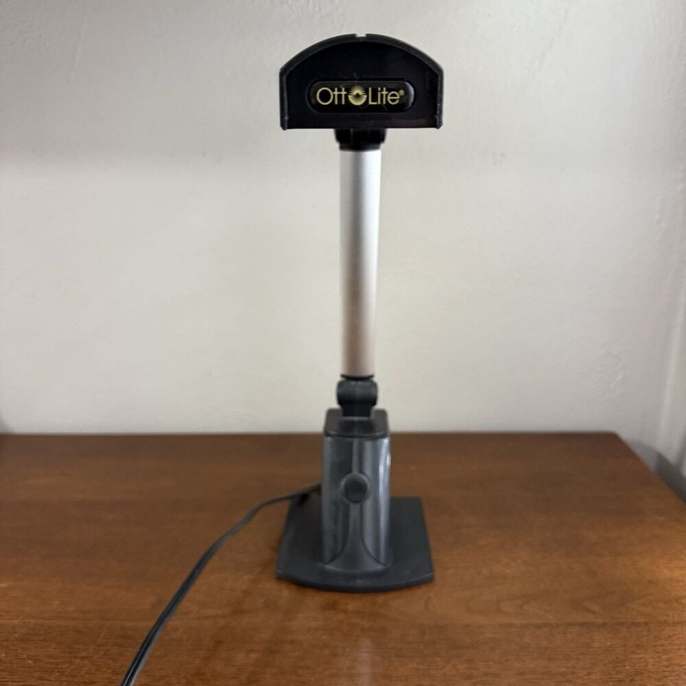 Ott-Lite Task Light True Color 13W Folding Adjustable Black Low Glare 615G53